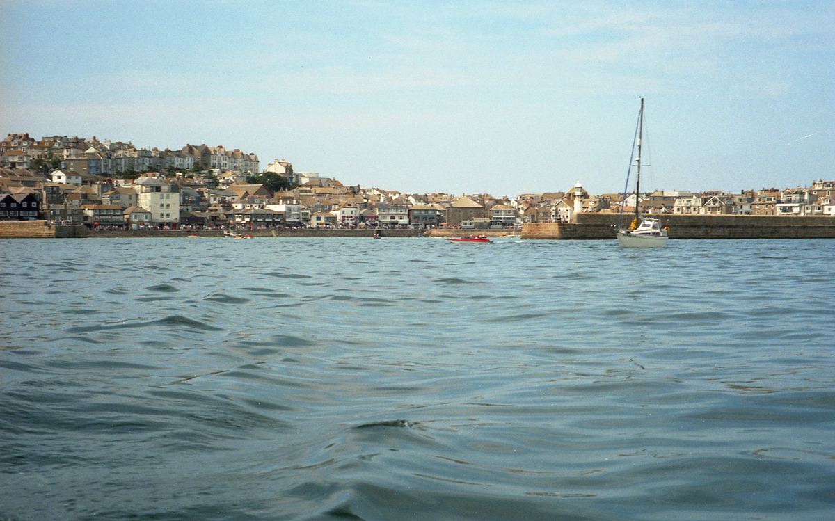 Boats in St Ives harbour, Cornwall